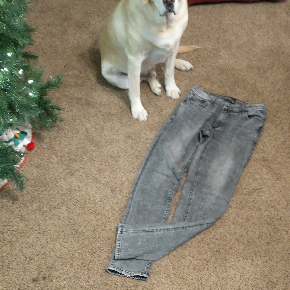 Men's Gray Straight Jeans